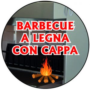 Barbecue a legna con cappa